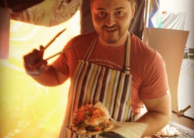 John and his Technicoloured Apron.!!